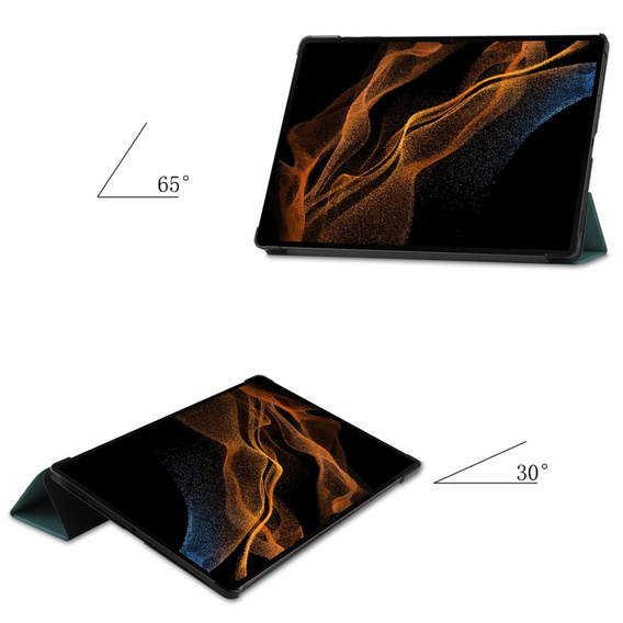 Case for Samsung Galaxy Tab S9 Ultra, Smartcase, green