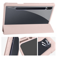 Case for Samsung Galaxy Tab S7 Plus / Tab S7 FE, Smartcase Hybrid, with stylus space, pink