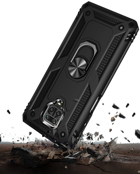 Armor Case for Xiaomi Redmi Note 9S / 9 Pro, Nox Case Ring, black
