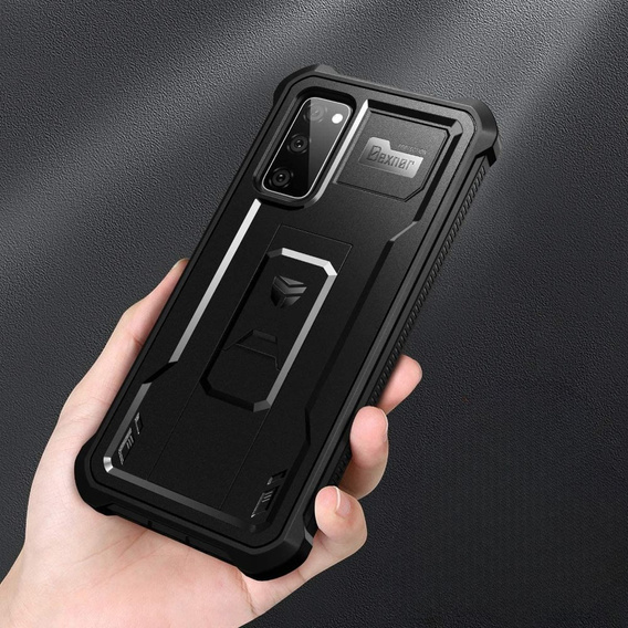 Armored case for Samsung Galaxy S20 FE, Dexnor Full Body, black