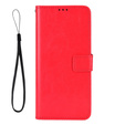 Flip case for Xiaomi Redmi Note 12 5G / POCO X5 5G, Crazy Horse Wallet, red