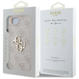 GUESS Case for iPhone 16E, 4G Big Metal Logo, pink