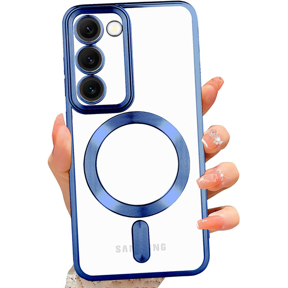 Case for Samsung Galaxy S23 Plus, Electro MagSafe, dark blue + Screen Glass