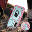 Case for Samsung Galaxy A56 5G, KickStand Camera Lens, green / pink