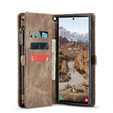 CASEME case for Samsung Galaxy S25 Ultra, Retro Leather Wallet, with strap, brown