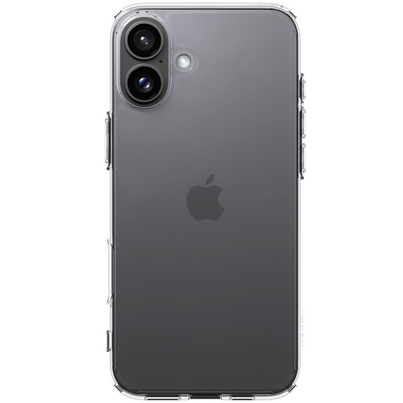 Spigen case for iPhone 16 Plus, Ultra Hybrid, transparent + 9H Tempered Glass