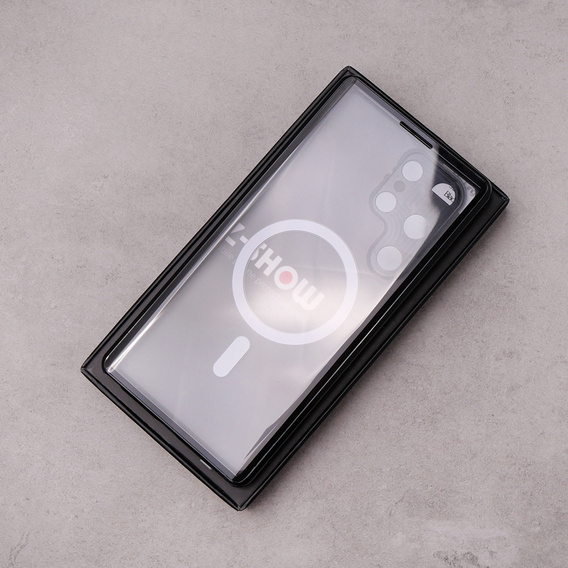 Magnetic Dual Glass MagSafe case for Samsung Galaxy S23 Ultra, black