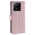 Flip case for Xiaomi 13T / 13T Pro / Redmi K60 Ultra Wallet Zipper Pocket, Wallet Zipper Pocket, pink