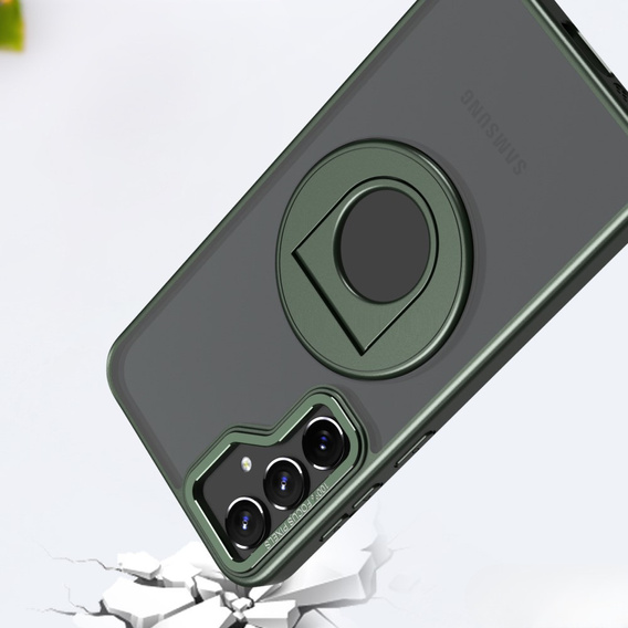 Case for Samsung Galaxy S23 FE, Military Magnet, for MagSafe, green