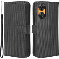 Flip case for Oppo Reno8 T 4G, Wallet Smart Magnet, black