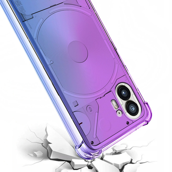 Case for Nothing Phone 2 5G, Gradient Dropproof, Purple / blue