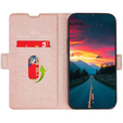 Flip case for Xiaomi 12 Pro, Wallet, pink rose gold