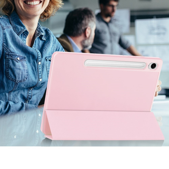 Case for Samsung Galaxy Tab S10 Lite / S10 FE / S9 FE, Smartcase with stylus space, pink