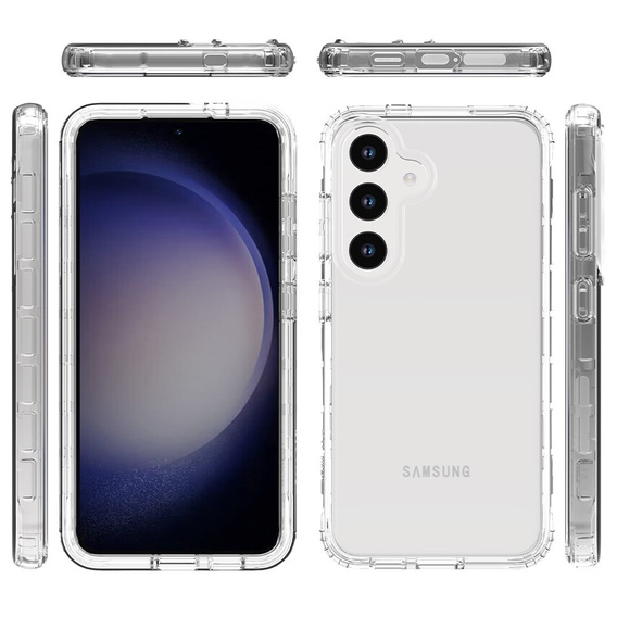 Case for Samsung Galaxy S24, Shockproof, with film, transparent