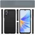 Case for Oppo A17, Carbon, black