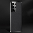 Case for Samsung Galaxy S23 Ultra, Cowhide Leather, black