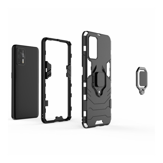 Case for Realme GT 5G, Kickstand Ring, black