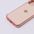 Case for Apple iPhone 11, Electro heart, pink rose gold