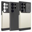 Case for Samsung Galaxy S24 Ultra, ERBORD MagProtect Slide Camera, gold