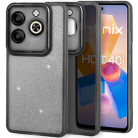 Case for Infinix Hot 40i, Glittery Powder, black