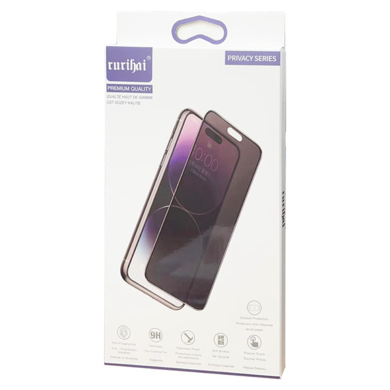 RURIHAI AntiSpy Privatizing Film for Samsung Galaxy S24+ Plus