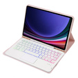 Case + keyboard Samsung Galaxy Tab S9 FE X510 / X516, with touchpad, pink