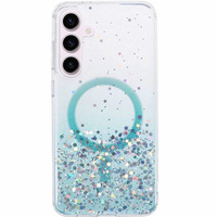 Case for Samsung Galaxy S24, Glittery, for MagSafe, green