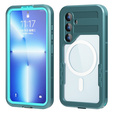 Waterproof case for Samsung Galaxy S24, Redpepper, for MagSafe, blue