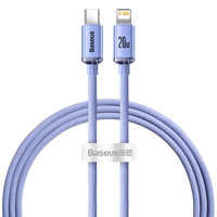 Baseus Crystal Shine USB-C to Lightning Cable, 1.2 m, 20W, for Apple Devices (Lightning)
