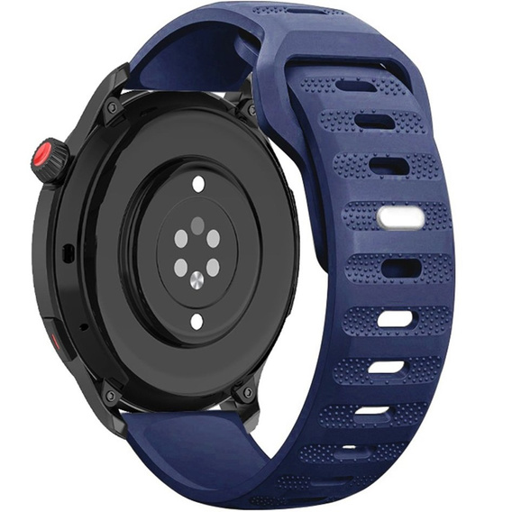 Silicone Universal Strap 22mm Dot Texture, navy blue
