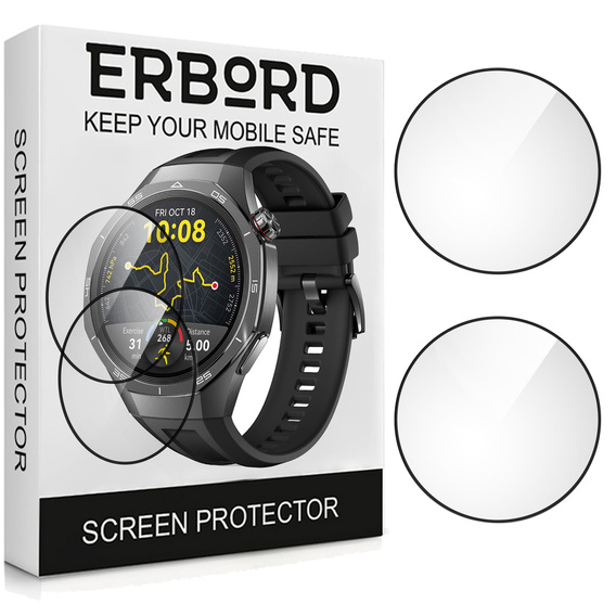 2x ERBORD Hybrid Glass for Huawei Watch GT 5 Pro 46mm