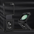 Armor Case for Samsung Galaxy Z Flip7 FE / Z Flip6, Nox Case Ring, black