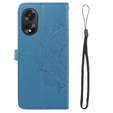 Flip case for Oppo A58 4G, Mandala, blue