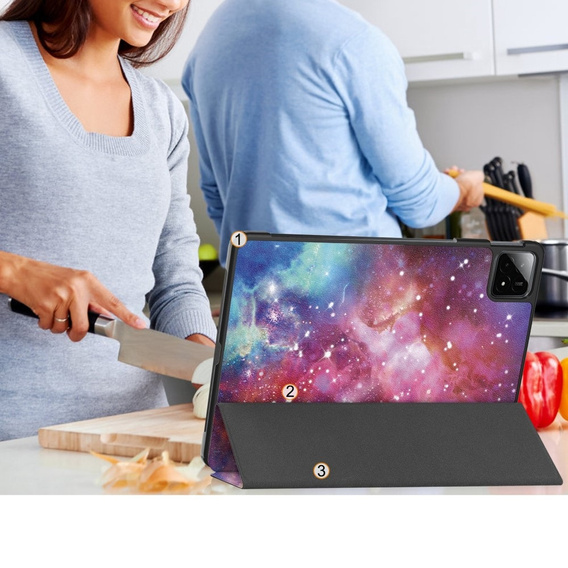 Case for Xiaomi Pad 6S Pro 12.4, Smartcase, galaxy
