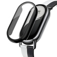2in1 Case + Tempered Glass for Xiaomi Smart Band 10 / 9 / 8, black