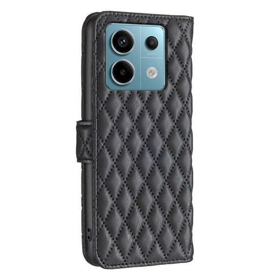 Flip case for Xiaomi Redmi Note 13 Pro 5G, Wallet, BINFEN COLOR, black