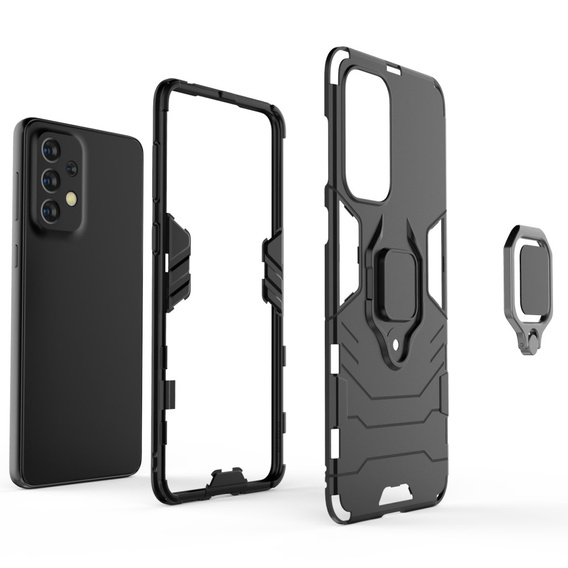 Case for Samsung Galaxy A33 5G, Kickstand Ring, black