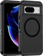 Case with frame for Google Pixel 8A, for MagSafe, black