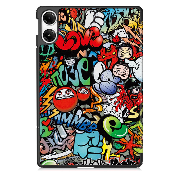 Case for Xiaomi Redmi Pad Pro / Xiaomi Poco Pad, Smartcase, graffiti