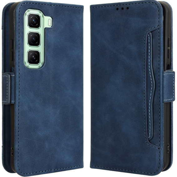 Flip case for Infinix Hot 50 4G, Card Slot, dark blue