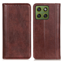 Split Leather Flip Case for Motorola Edge 70