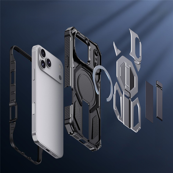 MagSafe-compatible protective case with stand for iPhone 17 Pro Max