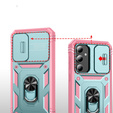 Case for Samsung Galaxy S23 FE, CamShield Slide, green / pink