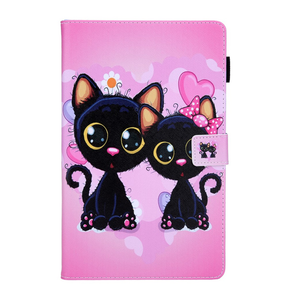 Case for Samsung Galaxy Tab A7 Lite 8.7 T220 / T225, elephant and flowers