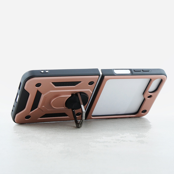 Armor Case for Samsung Galaxy Z Flip5 5G, Nox Case Ring, pink rose gold