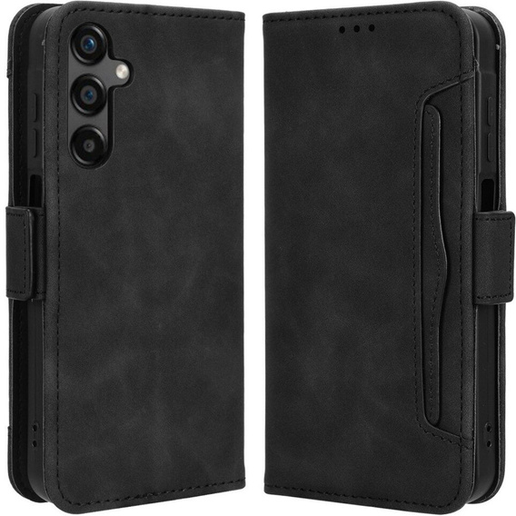 Flip case for Samsung Galaxy M55 5G, Card Slot, black