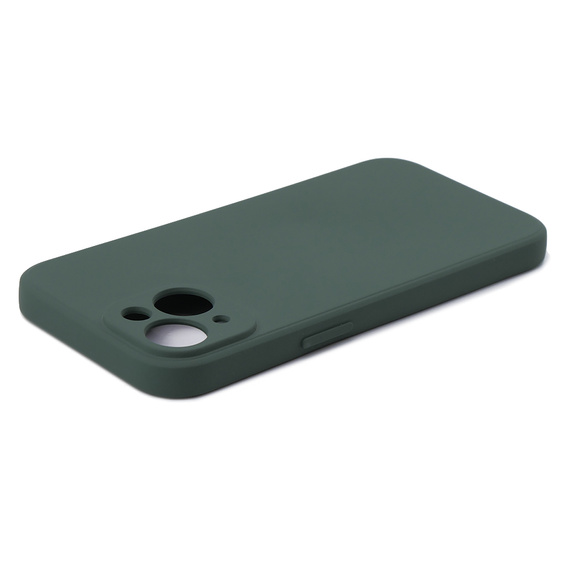 Case for iPhone 15, Silicone Lite, dark green