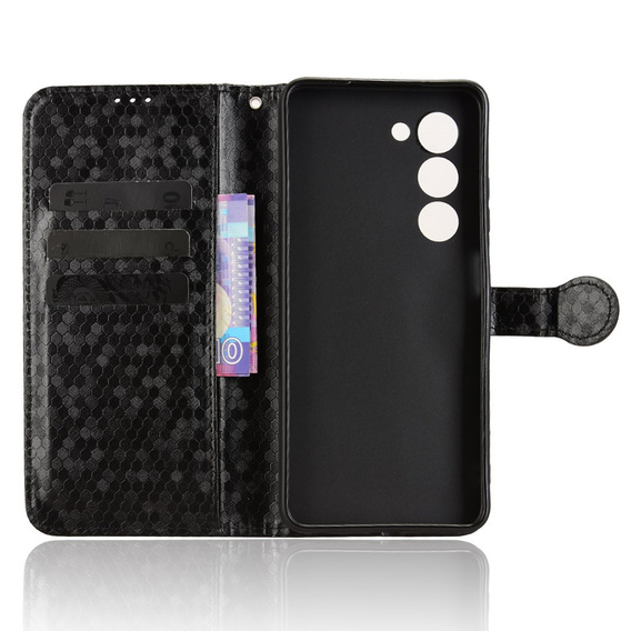 Flip case for Oppo A5 5G / A5m, Wallet Rhombus, black