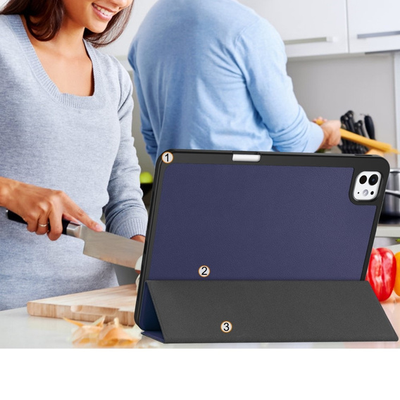 Case for iPad Pro 11" 2024 (5 gen.), Smartcase with stylus space, dark blue