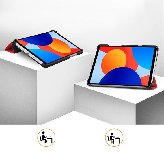 Case for Xiaomi Redmi Pad SE 8.7, Smartcase, red